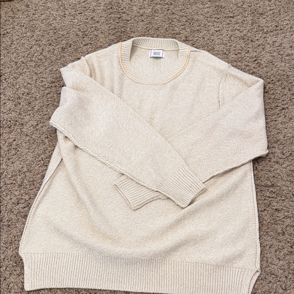 NWOT Urban Outfitters BDC Beige Crewneck Sweater